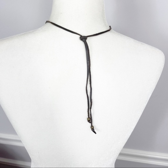 Vintage Romans 8:28 Pendant Leather Strand Necklace Unisex - Picture 5 of 9